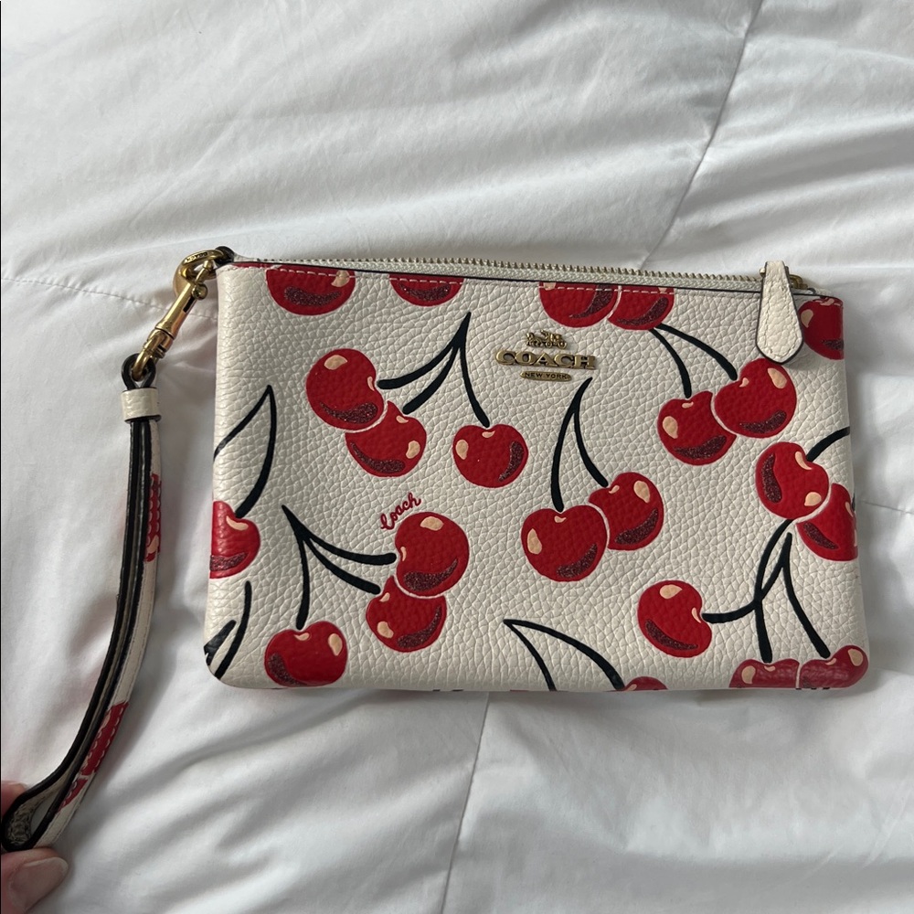 Coach Cherry wristlet